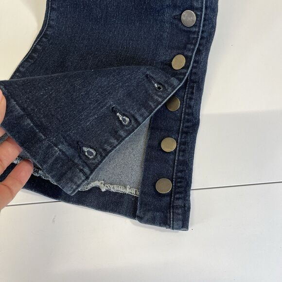 AZI Jeans Womens Size 12 Flair Leg Button Ankle‎ Stretch Stylish Western Fashion - Picture 5 of 10